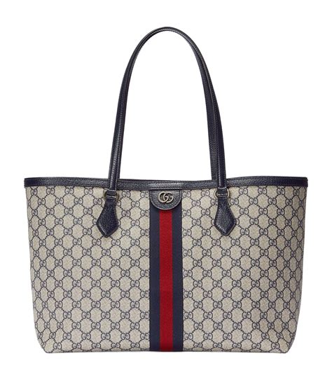 gucci ophidia gg supreme medium tote bag|Gucci medium tote black denim.